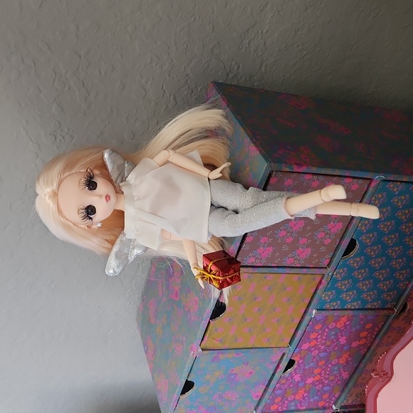 Sweet handmade bjd doll dressed as Angel doll - Picture 4 of 8